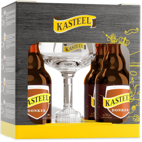 ESTUCHE KASTEELBIER 4*33CL + 1 VASO