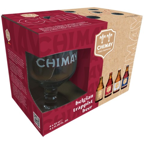 ESTUCHE CHIMAY SAMPLER  4*33 + 1 VASO