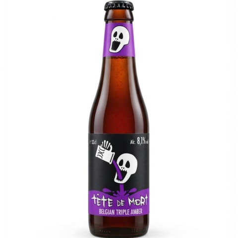 TETE DE MORT TRIPLE AMBER 33CL